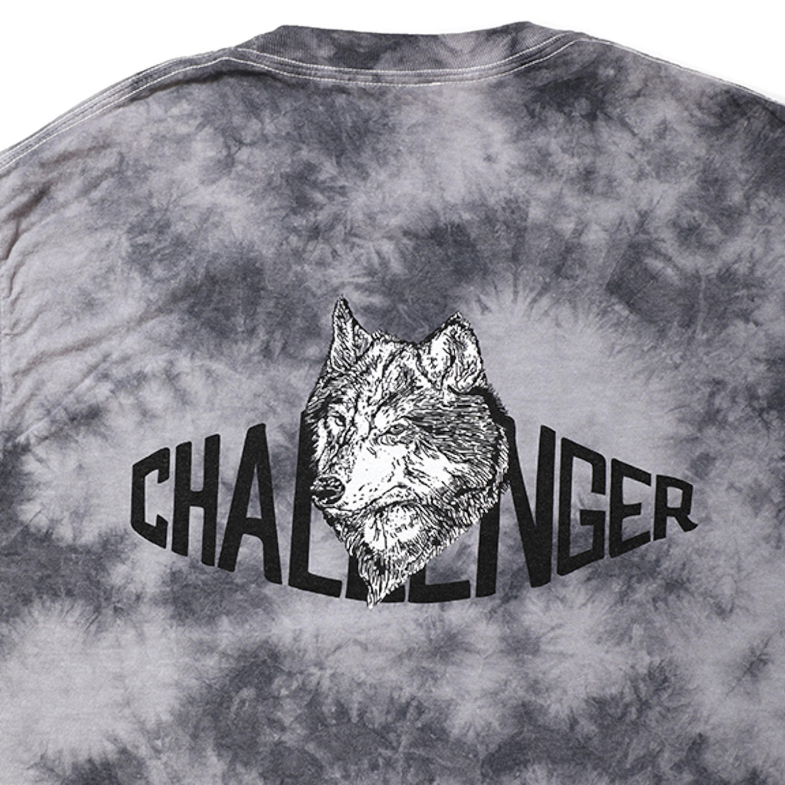 株価 ☆Challenger TIE DYE WOLF LOGO L/S TEE Tシャツ/カットソー(七